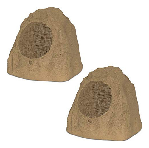 2r8s Outdoor Sandstone 8  Rock 2 Speaker Set For Deck P...