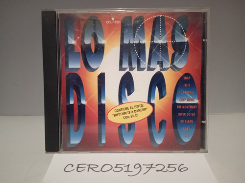 Cd  Lo Más Disco  1992