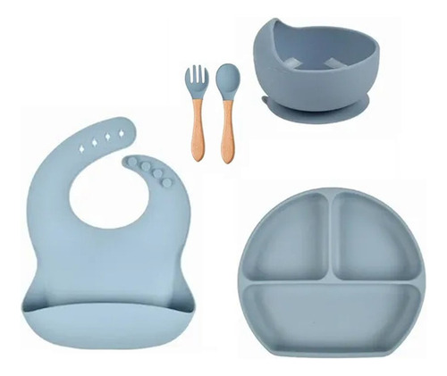 Kit De Plato Para Bebés Con Divisor Introducción A La Comida