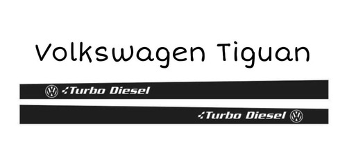 Vinil Stiker Estampado Rótulo Lateral Volkswagen Tiguan #7