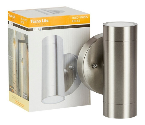 Imagen 5 de 7 de Lámpara Para Muro Exterior, Satinado 9w, Luz Cálida