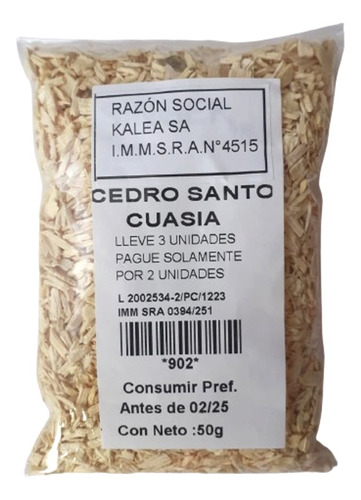 Cedro Santo Cuasia 50 G Lleve 3 Pague 2