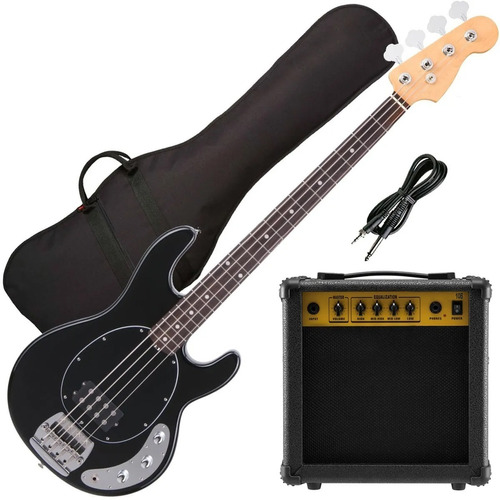 Bajo Electrico Activo T/ Musicman + Amplificador + Funda