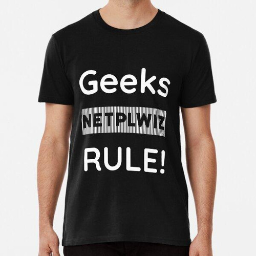 Remera Geeks Regla Código Arte. Frikis... Netplwiz... ¡regla