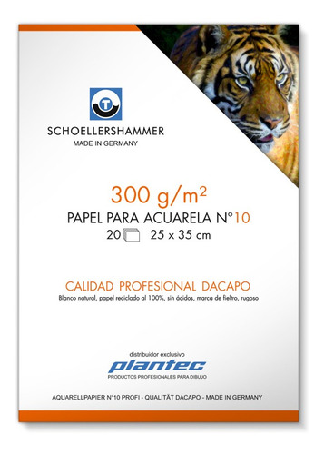 Block Para Acuarela 300 Grs 25x35 Cm - Schoellershammer