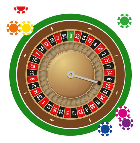 Casino Imprimible  |  Paño + Ruleta + Fichas