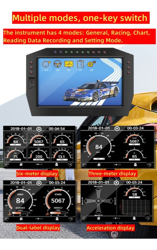 Tablero Digital Universal True Colour Lcd Para Tuning Coche