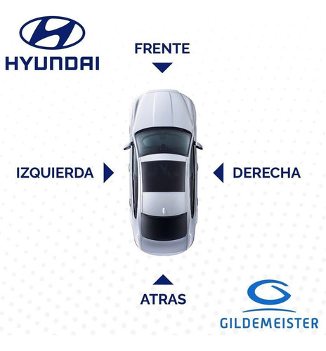 Imagen 8 de 9 de Vidrio Fijo Pta Tras Derecha Hyundai Original Getz 2003 2011