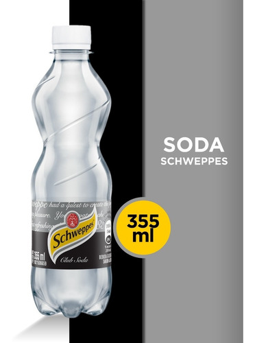 Soda Schweppes Bombita Pet 355ml 3 Unidades