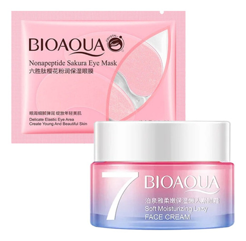 Crema Facial Aclaradora + Parches De Ojos Con Sakura