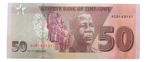 Billete De Zimbabue, 50 Dólares De 2020