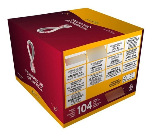 Caja 104 Sobres Marca Panini Mundial Qatar 2022