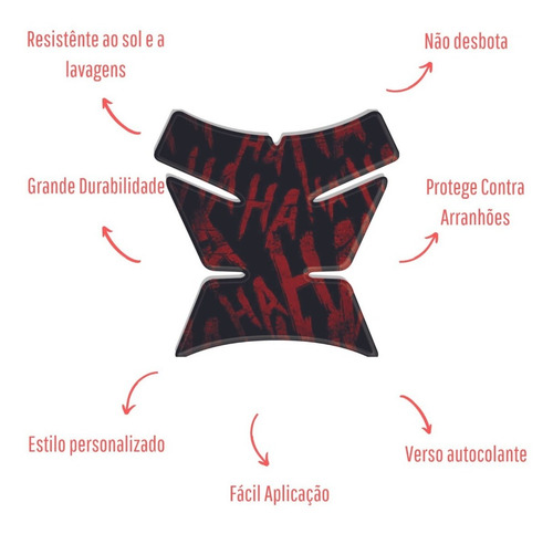 Protetor De Tanque Bros Hahaha Gargalhada Honda Tankpad
