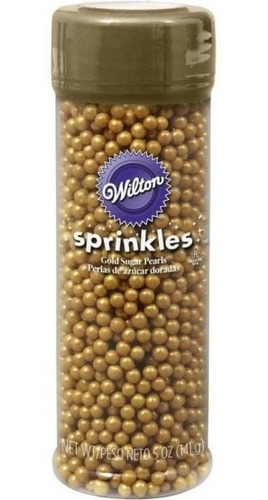 Perlas Decorativas Doradas 135 Gr (4.8 Oz) Wilton 710-1173 