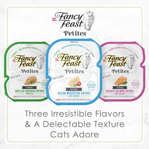 Fancy Feast Gourmet Petites Gravy-24pzs-48 Porciones 1.9 K