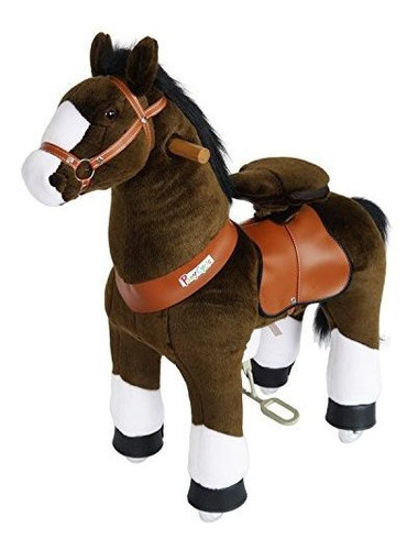 Pony Cycle Riding Chocolate Brown Con White Hoof Med Horse