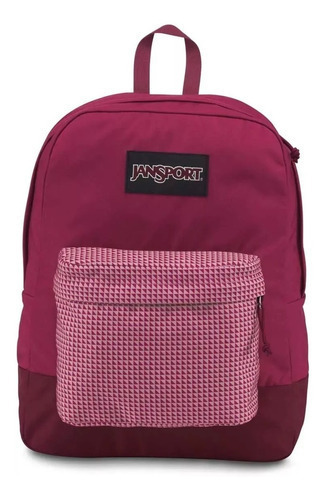 Mochila Jansport Black Label Red Combo