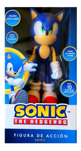Sonic The Hedgehog Articulable En Caja Sellada Regalo 