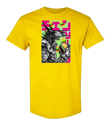 Camisetas Variedad De Colores Ct57 Chainsaw Man Hamburguesa
