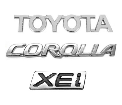 Nome Letreiro Toyota Corolla Xei 09 10 11 12 13 14 3pcs