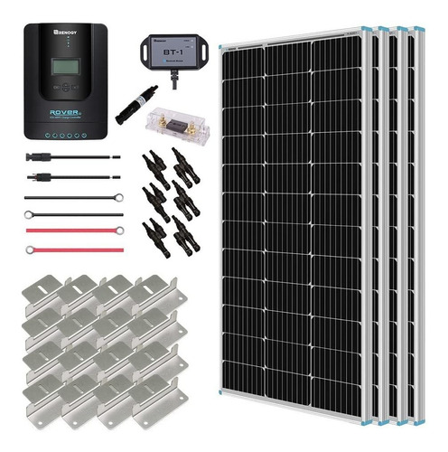 Kit Solar Premium Sin Conexion Red Negro