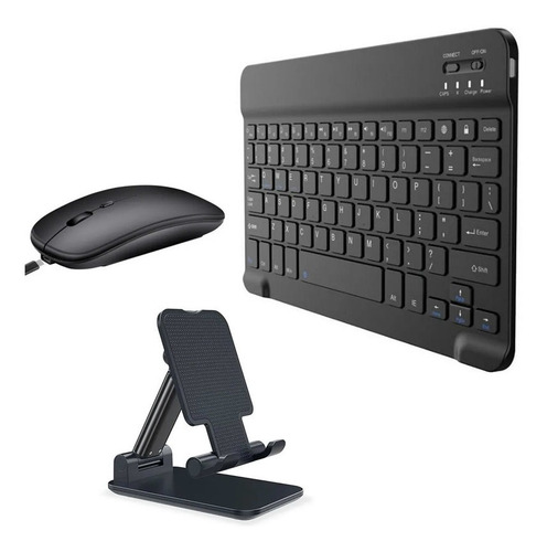 Imagen 1 de 10 de Juego De Teclado Y Ratón Con Soporte Plegable Y Teclado Blue