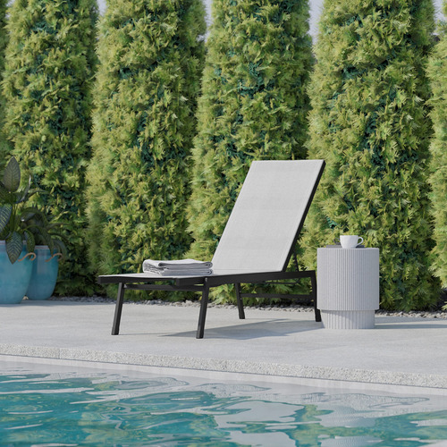 Flash Furniture Brazos Silla Tumbona Ajustable Reclinable De