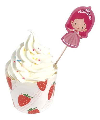 Pinche Cupcake Copetin Princesa X20 Uni Decoracion Cumpleaño