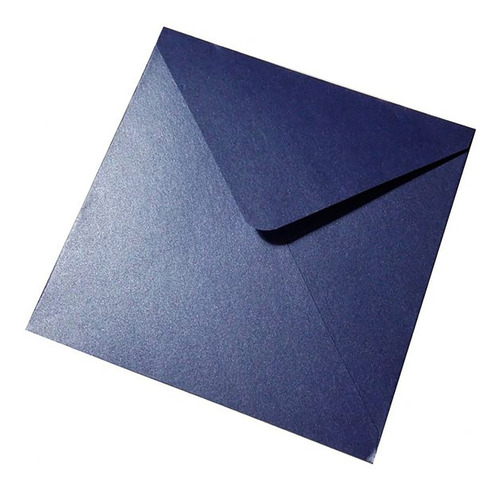 25 Sobres Papel Aperlado Nacarado 140g 16x16 Cm Color Azul Rey / Stardream Sapphire
