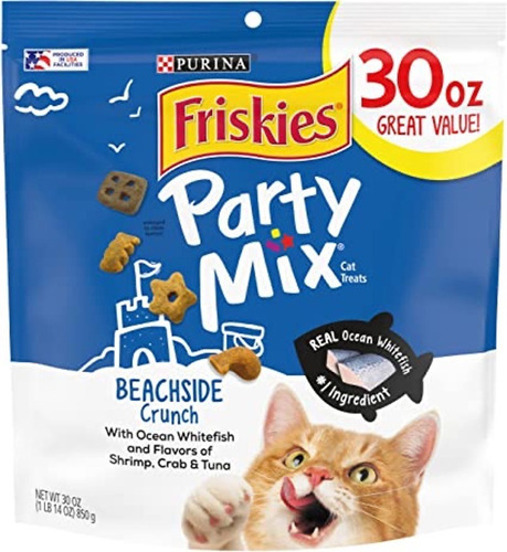 Bolsa Premios Purina Friskies Party Mix Gatos Cuidado Dental