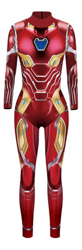 Halloween Spiderman Iron Man 3d Impreso Cosplay Mono Mujer