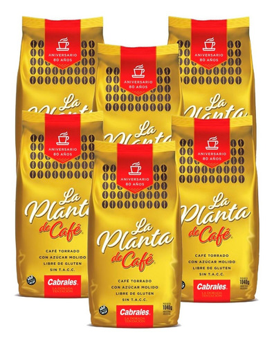 6x Cafe Molido Cabrales La Planta 1040gr Torrado