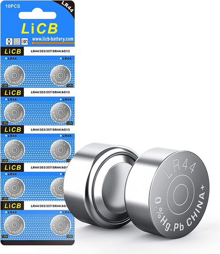 Bateria 1.5v Boton Pilas De Reloj Lr44 - Pack 10u.