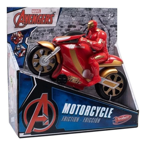Moto A Fricción Avengers Capitan America Iron Man 7148