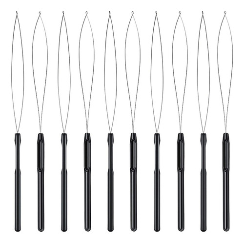 30 Extensões De Cabelo, Passador De Linha, Gancho E