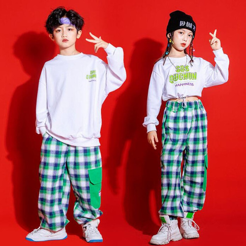 Ropa De Hip Hop Para Niños, Atuendos De K-pop, Blusas Cortas