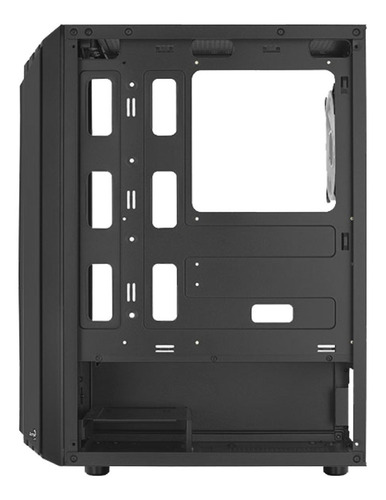 Imagen 6 de 9 de Gabinate Gamer Aerocool Bionic G Bk V2 Rgb Atx Negro