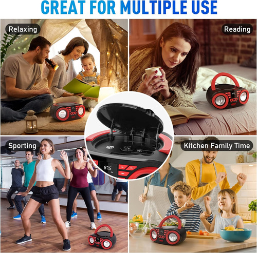 Reproductor De Cd Portátil Bluetooth Pyle-home Phcd22