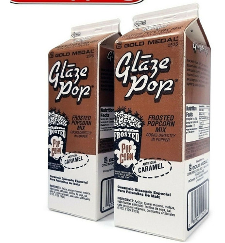 Caramelo Palomitas Glaze Pop 2 Tetrapack 