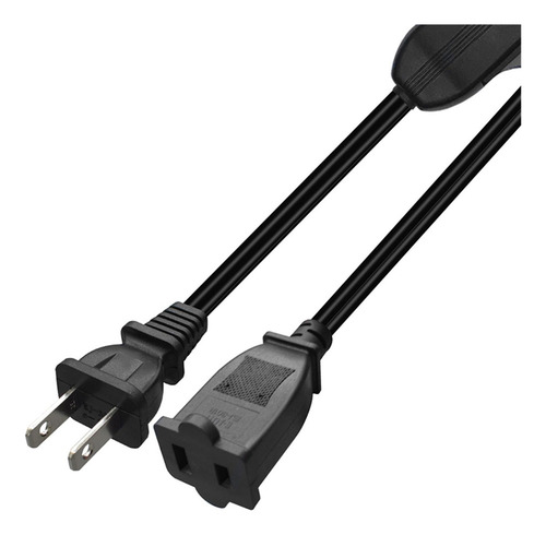 Cable De Extensión De 2 Clavijas/2 Con Interruptor, / De