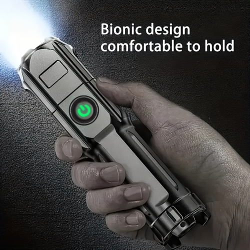 Linterna Con Zoom Ultrabrillante Portátil Recargable De 800