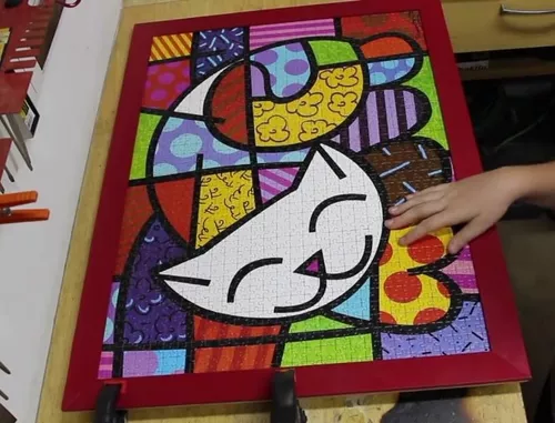 Quebra-cabeça - 1000 peças - ROMERO BRITTO - CAT