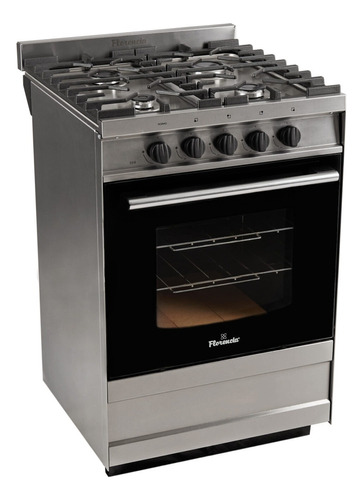 Cocina Semi Industrial Multigas Florencia 5818s Acero Inox. Color Gris oscuro