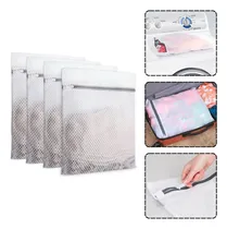 Comprar 4 Kit Bolsa Malla Fina Lavar Ropa Cierre Lavadora Delicada