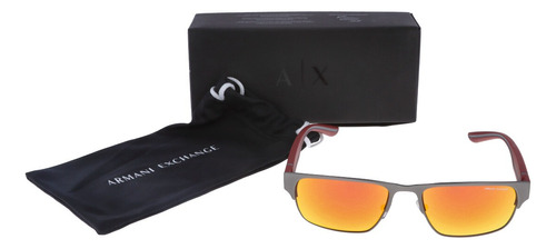 Lentes Solares Armani Exchange Ax2046s Espejadas Rojo