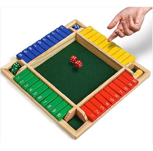 Juego Emboadlie Funny Family Games: Shut The Box Board Shut