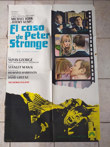 Antiguo Afiche Cine - El Caso De Peter Strange *