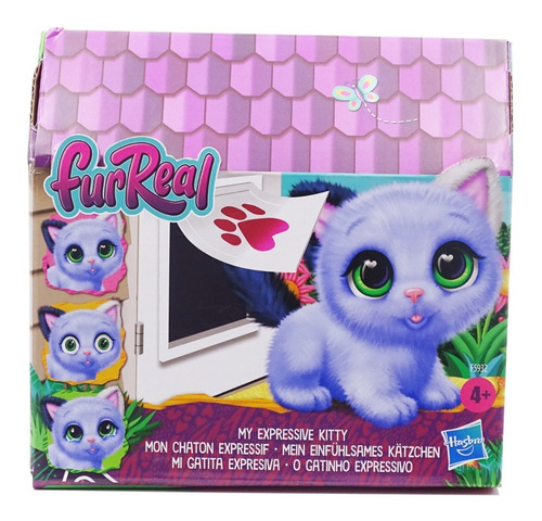 Juguete Furreal Peluche Mi Gatita Expresiva Azul