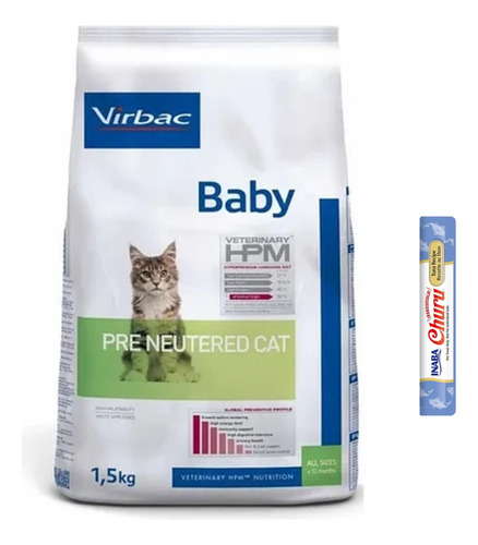 Alimento Virbac Baby Pre Neutered Cat 1.5kg + Regalo