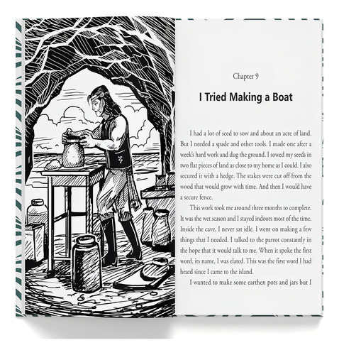 Robinson Crusoe: Illustrated Abridged Children Classic, De Daniel Defoe. Editorial Wonder House Books, Tapa Dura, Edición 1 En Inglés, 2022